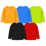 Trampoline Boys Full Sleeves Regular Fit T-Shirt (Pack of 5)