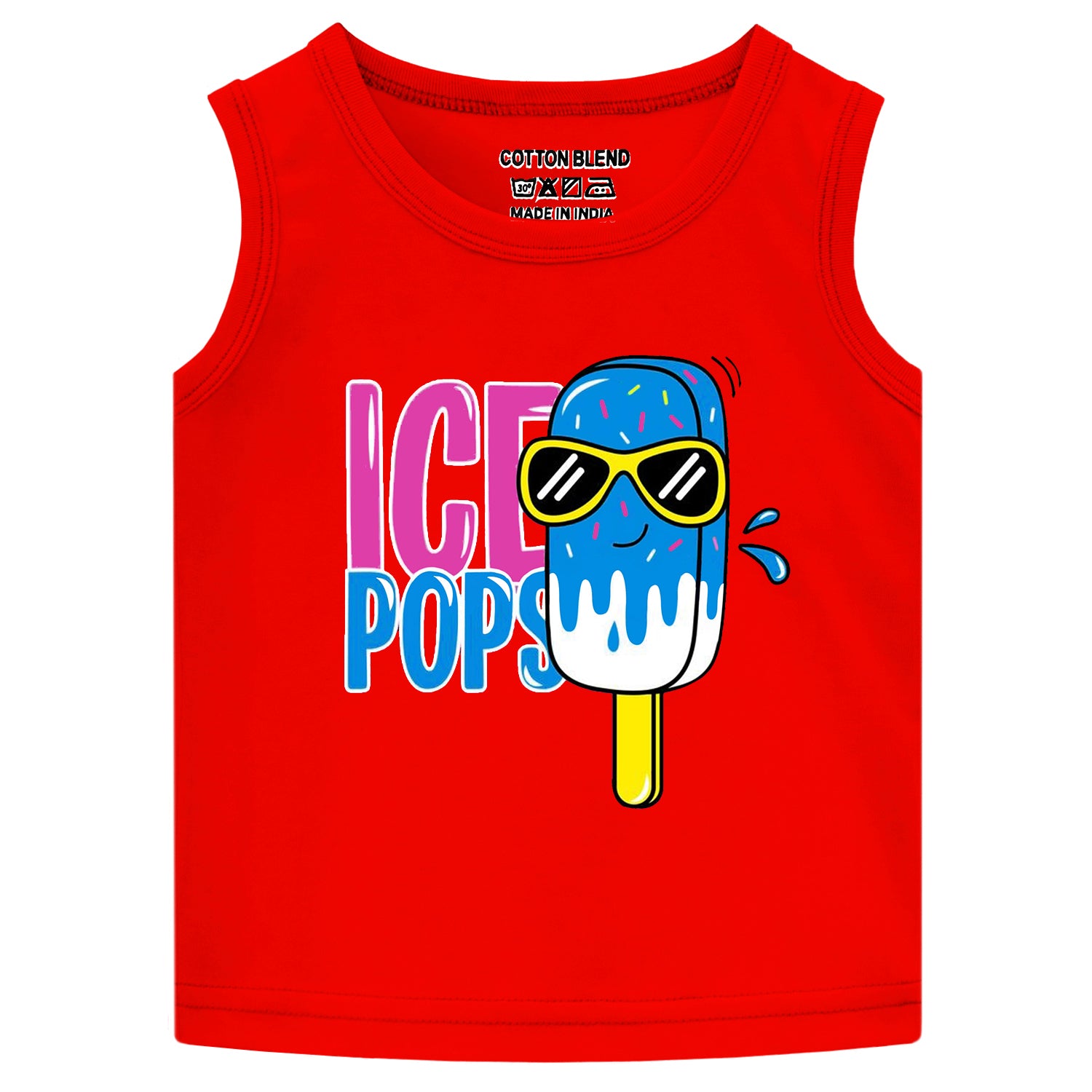 Trampoline Boys Sleeveless Regular Fit T-Shirt (Pack of 4)