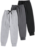 Trampoline Cotton Blend Pack of 3 Solid Track Pant With Pocket - Black/Grey/Charcoal Grey
