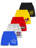 Trampoline Boys & Girls Typographic Printed Shorts (Pack of 5)