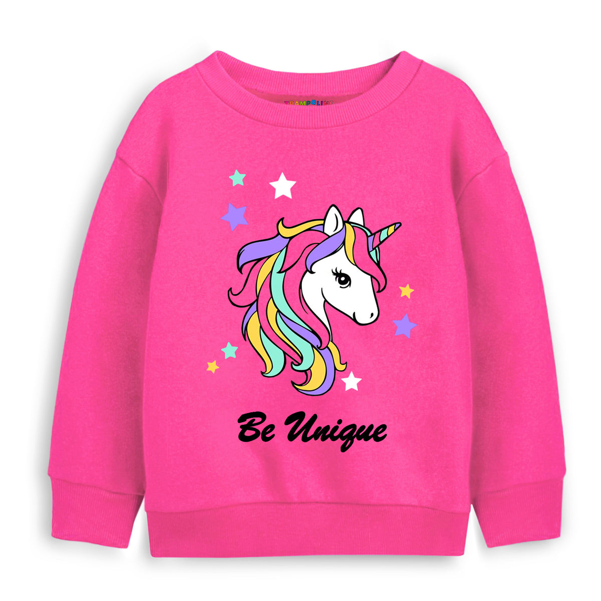 Trampoline Girls Full Sleeve Printed Sweatshirt (Pack of 1)
