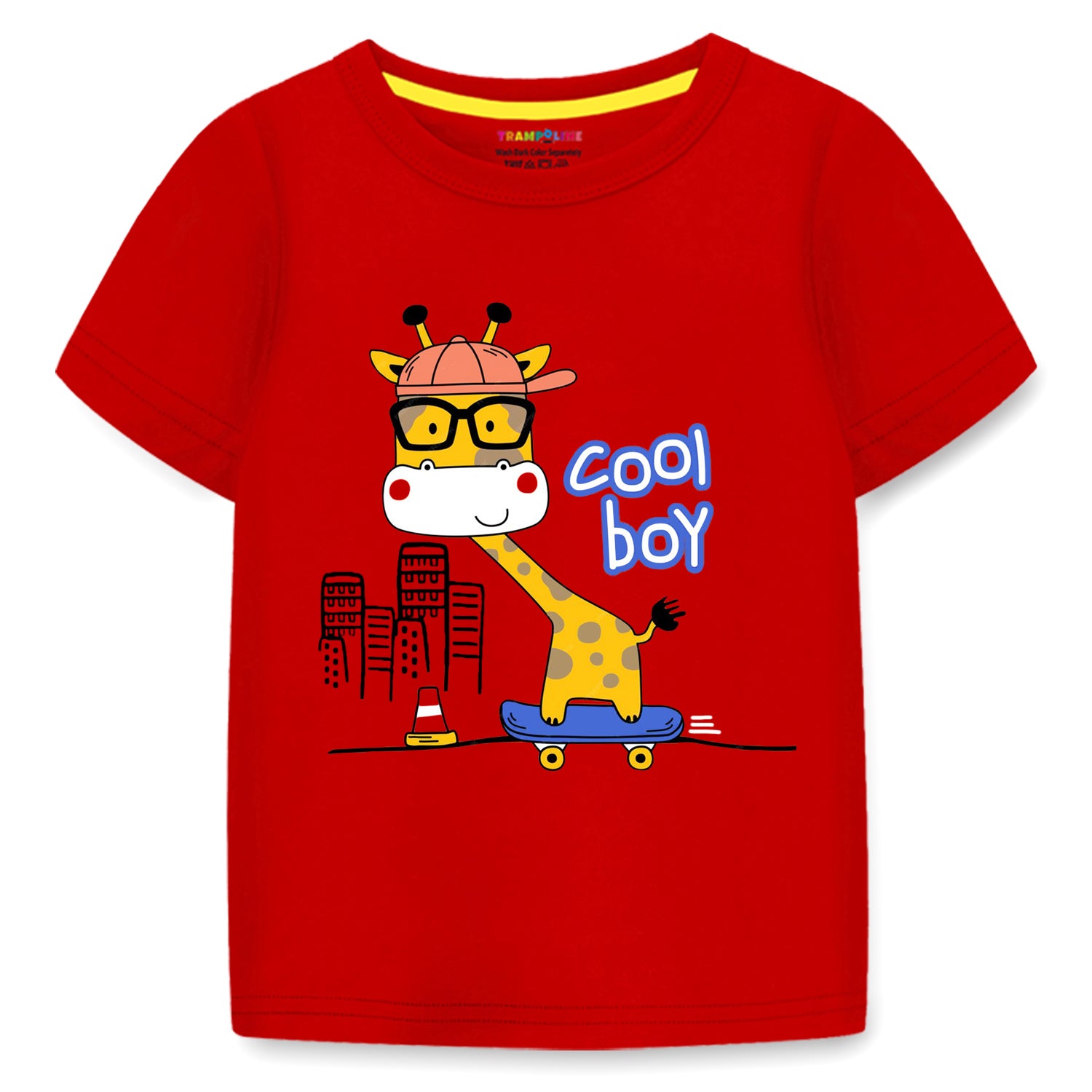 Trampoline Boys Graphic Print Half Sleeve T-Shirts Pack of 5