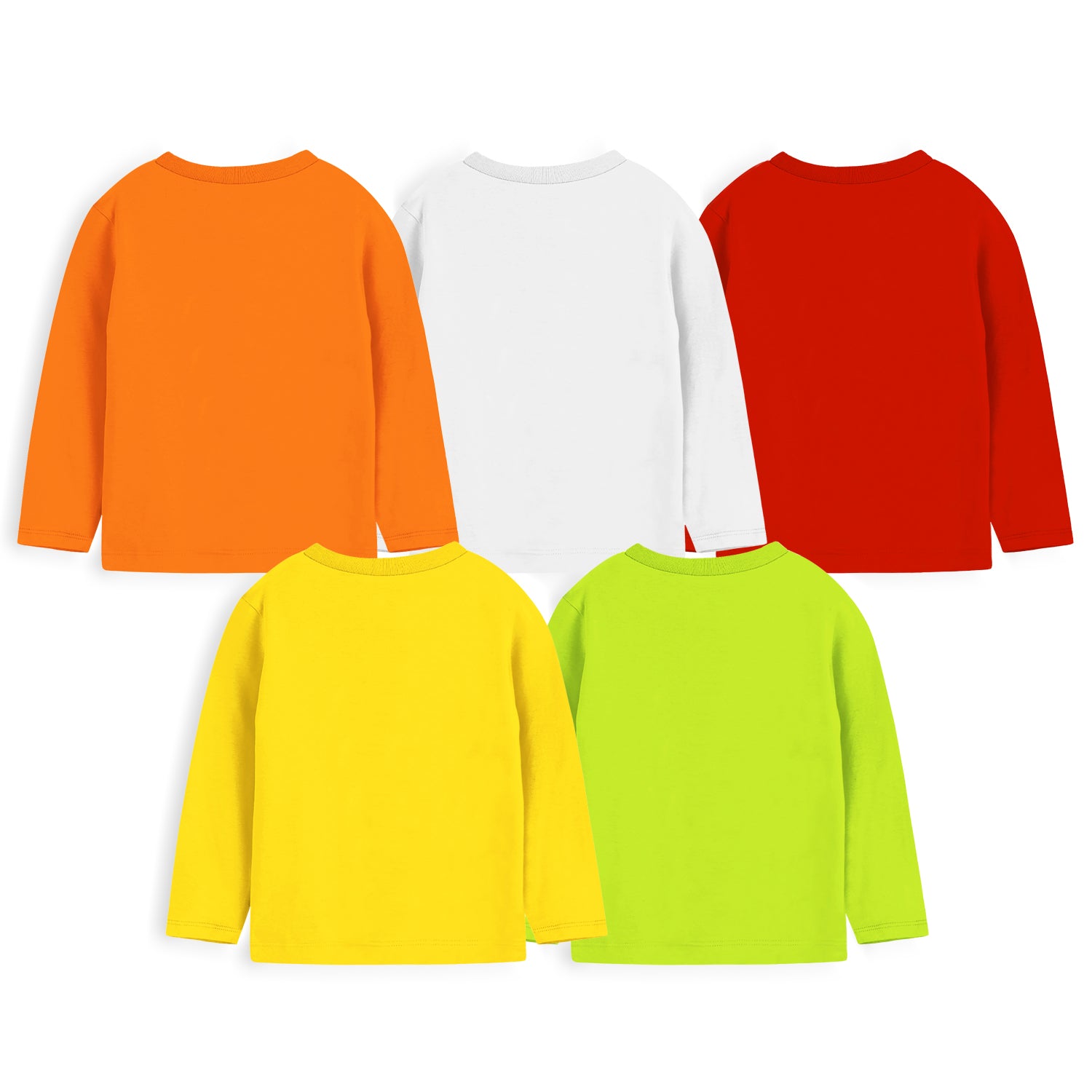Trampoline Boys Full Sleeves Regular Fit T-Shirt (Pack of 5)