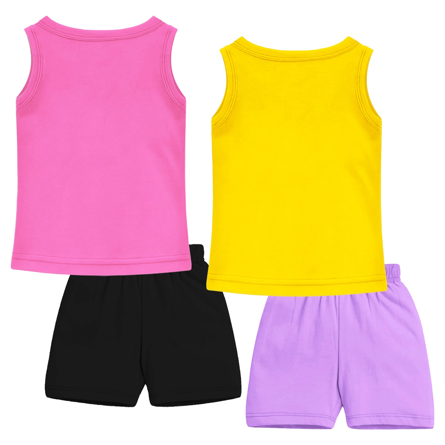 Trampoline Girls Printed Casual Clothing Set (Pack of 2)