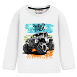 Trampoline Cotton Blend Knit Pack Of 5 Full Sleeves Typography Printed Tees - Multi Colour