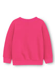 Trampoline Fleece Knit Full Sleeves Text Printed Winter Sweatshirt -Pink