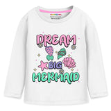 Trampoline Cotton Blend Knit Pack Of 5 Full Sleeves Butterfly & Unicorn Printed Tee - Multi Colour