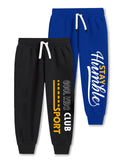 Trampoline Boys Printed Casual Track pant (Pack of 2)