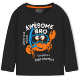 Trampoline Kids Boys Space Theme T-Shirt & Pajama Set Pack of 2 - Multicolor