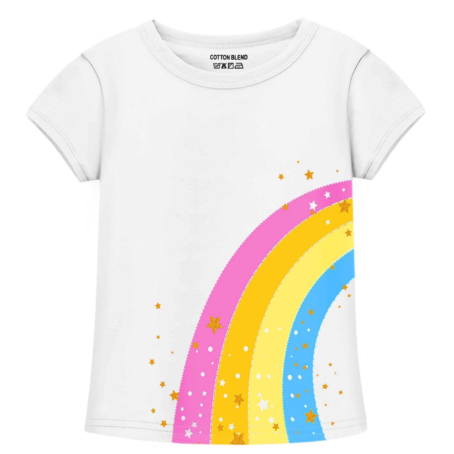 Trampoline Girls Half Sleeves Regular Fit T-Shirt (Pack of 3)