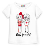 Trampoline Girls Half Sleeves Regular Fit T-Shirt (Pack of 4)