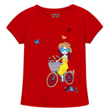 Trampoline Girls Half Sleeves Regular Fit T-Shirt (Pack of 5)