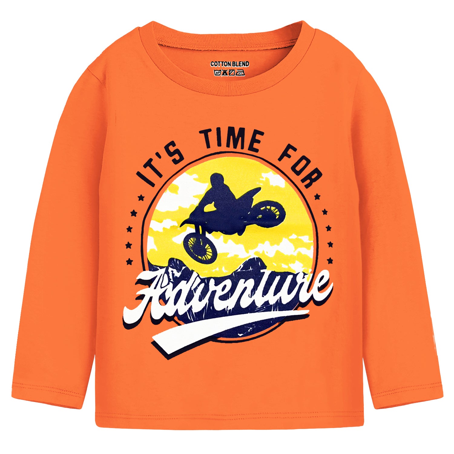 Trampoline Boys Full Sleeves Regular Fit T Shirt Pack of 3 Yellow Grey Orange