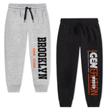 Trampoline Boys Printed Casual Track pant (Pack of 2)