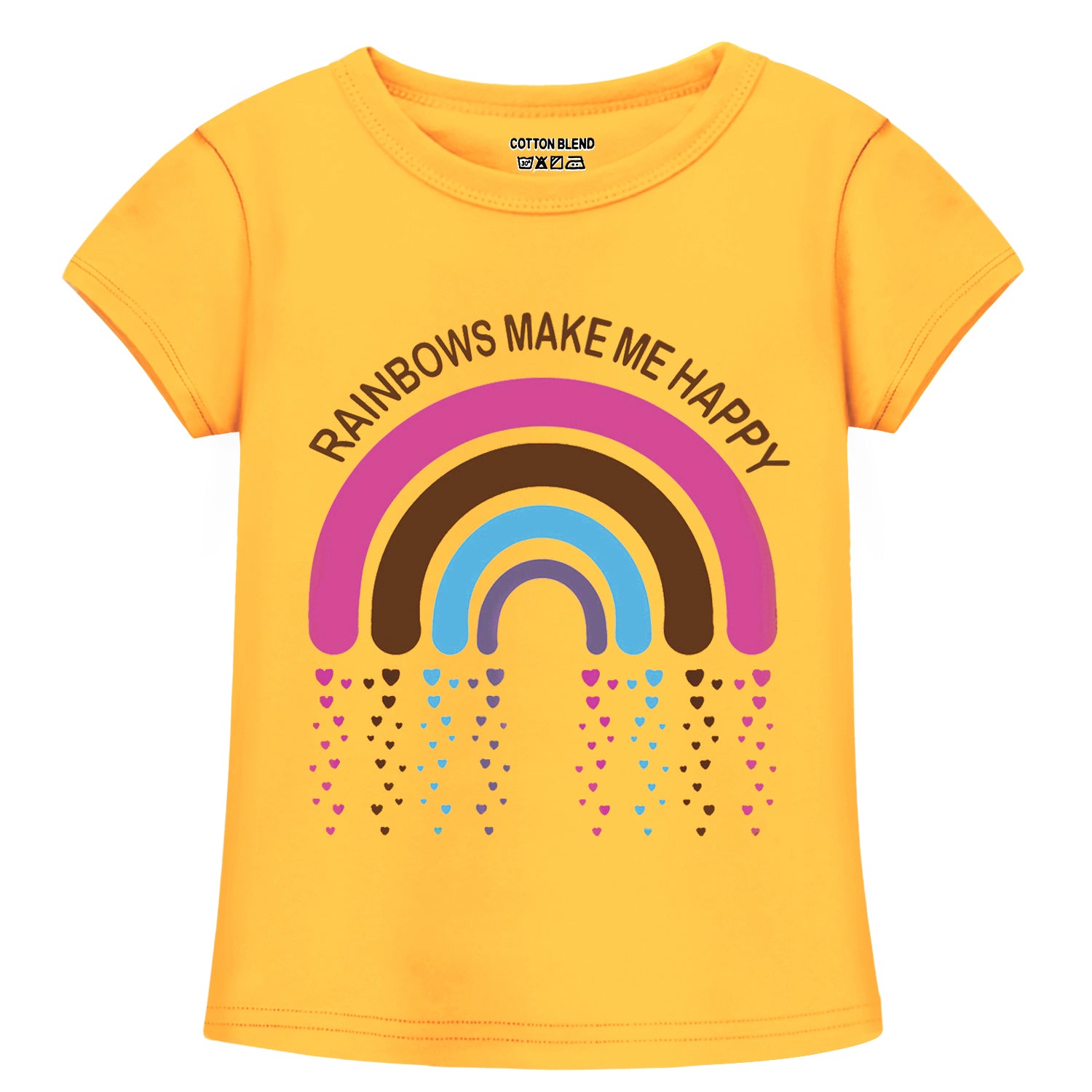 Trampoline Girls Half Sleeves Regular Fit T-Shirt (Pack of 3)