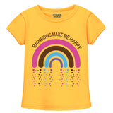 Trampoline Girls Half Sleeves Regular Fit T-Shirt (Pack of 3)