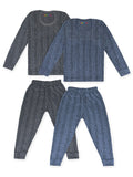 Trampoline Boys & Girls Striped Top-Pyjama Thermal Set (Pack of 2)