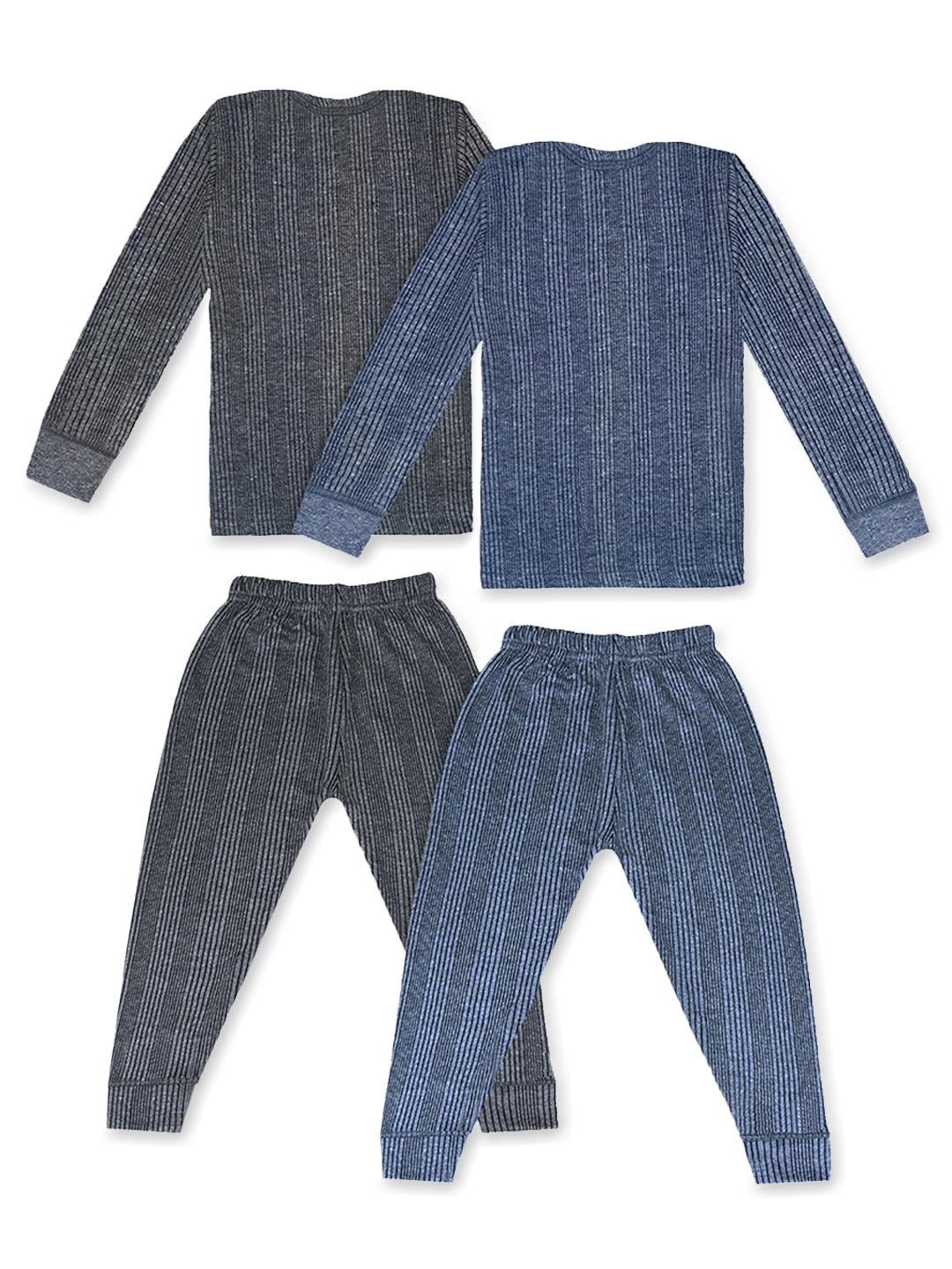 Trampoline Boys & Girls Striped Top-Pyjama Thermal Set (Pack of 2)