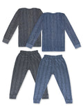 Trampoline Boys & Girls Striped Top-Pyjama Thermal Set (Pack of 2)