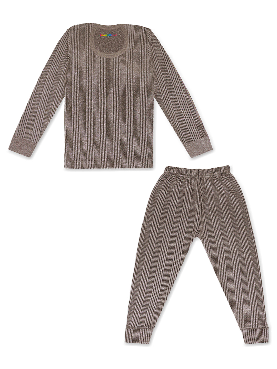 Trampoline Boys & Girls Striped Top-Pyjama Thermal Set (Pack of 2)