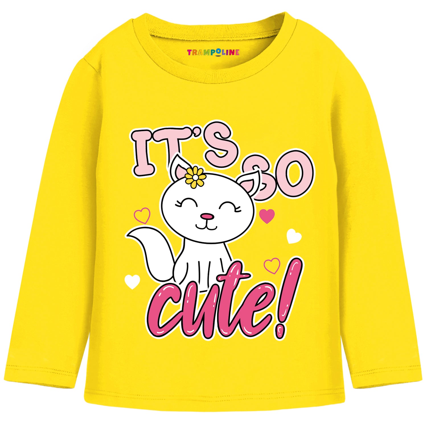 Trampoline Girls Full Sleeves Regular Fit T-Shirt (Pack of 3)