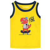 Trampoline Boys Printed Vest (Pack of 5)