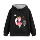Trampoline Girls Full Sleeve Printed Hooded Sweatshirt (Pack of 2)