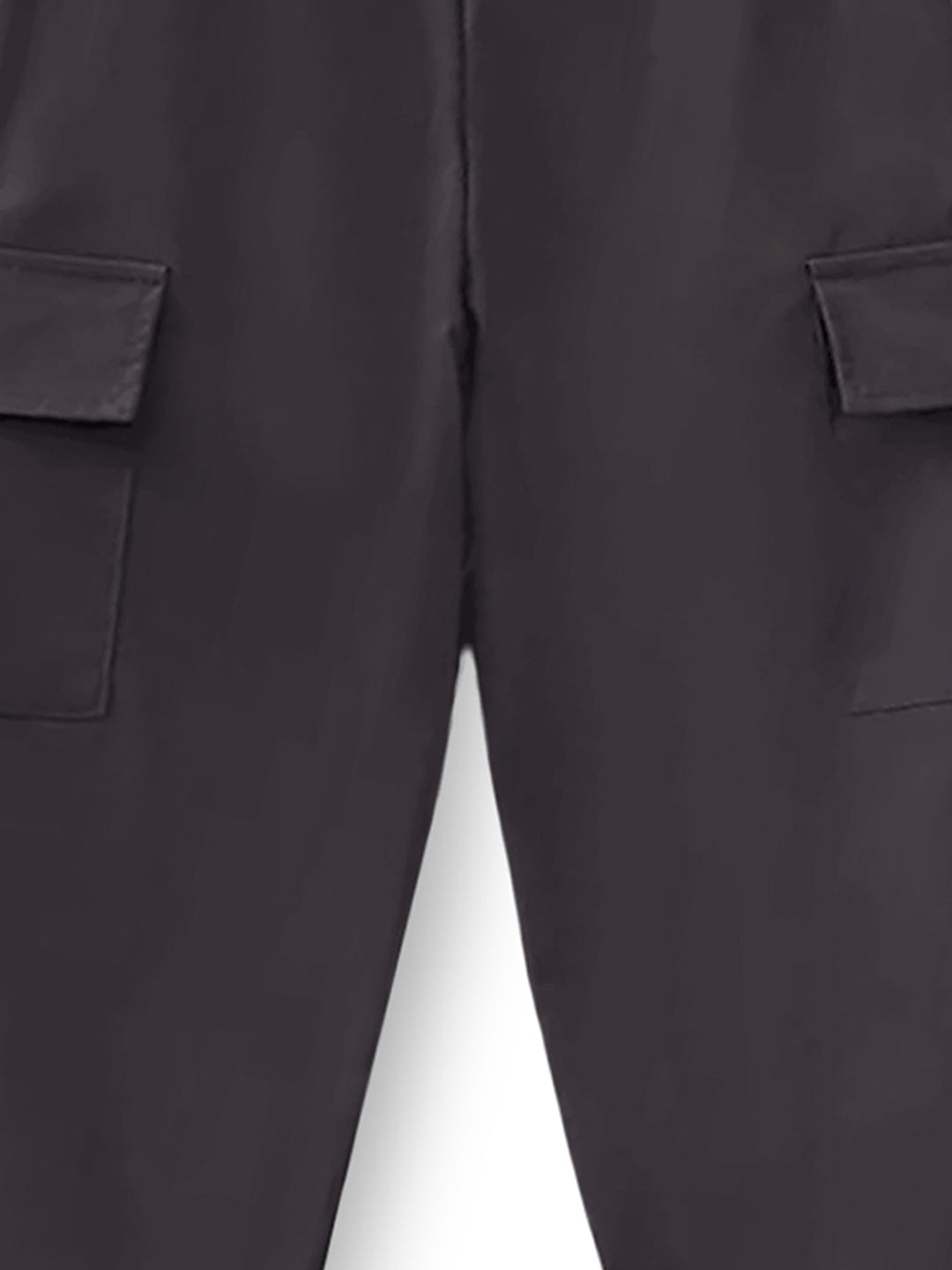 Trampoline Cotton Blend Knit Pack Of 2 Solid Joggers With Elastic Waistband & 2 Pocket- Charcoal Grey & Light Grey