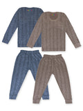 Trampoline Boys & Girls Striped Top-Pyjama Thermal Set (Pack of 2)