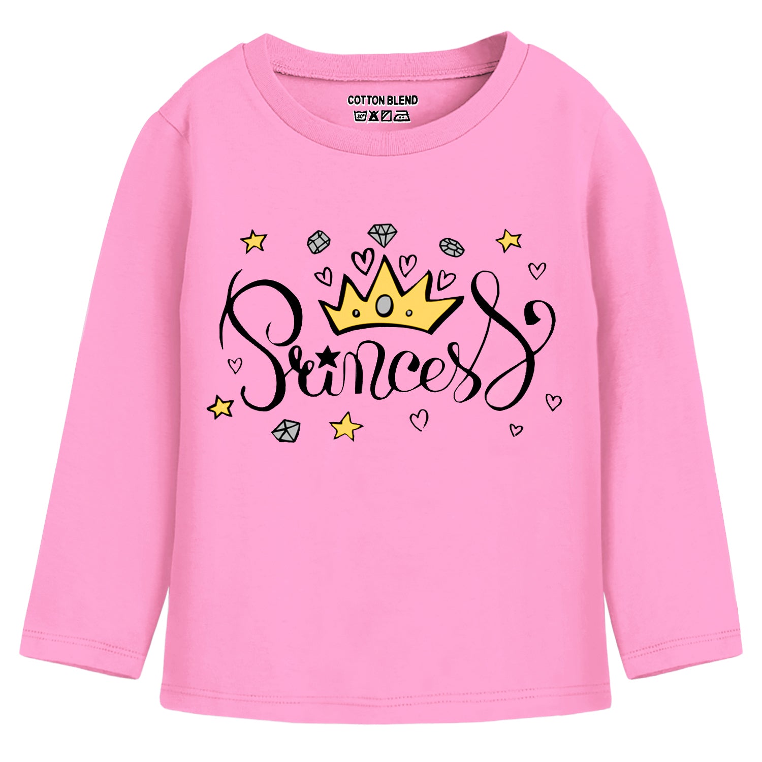 Trampoline Girls Full Sleeves Regular Fit T-Shirt (Pack of 3)