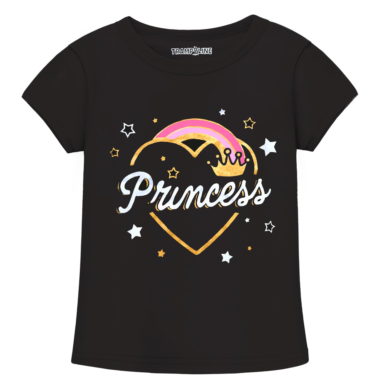 Trampoline Girls Half Sleeves Regular Fit T-Shirt (Pack of 3)