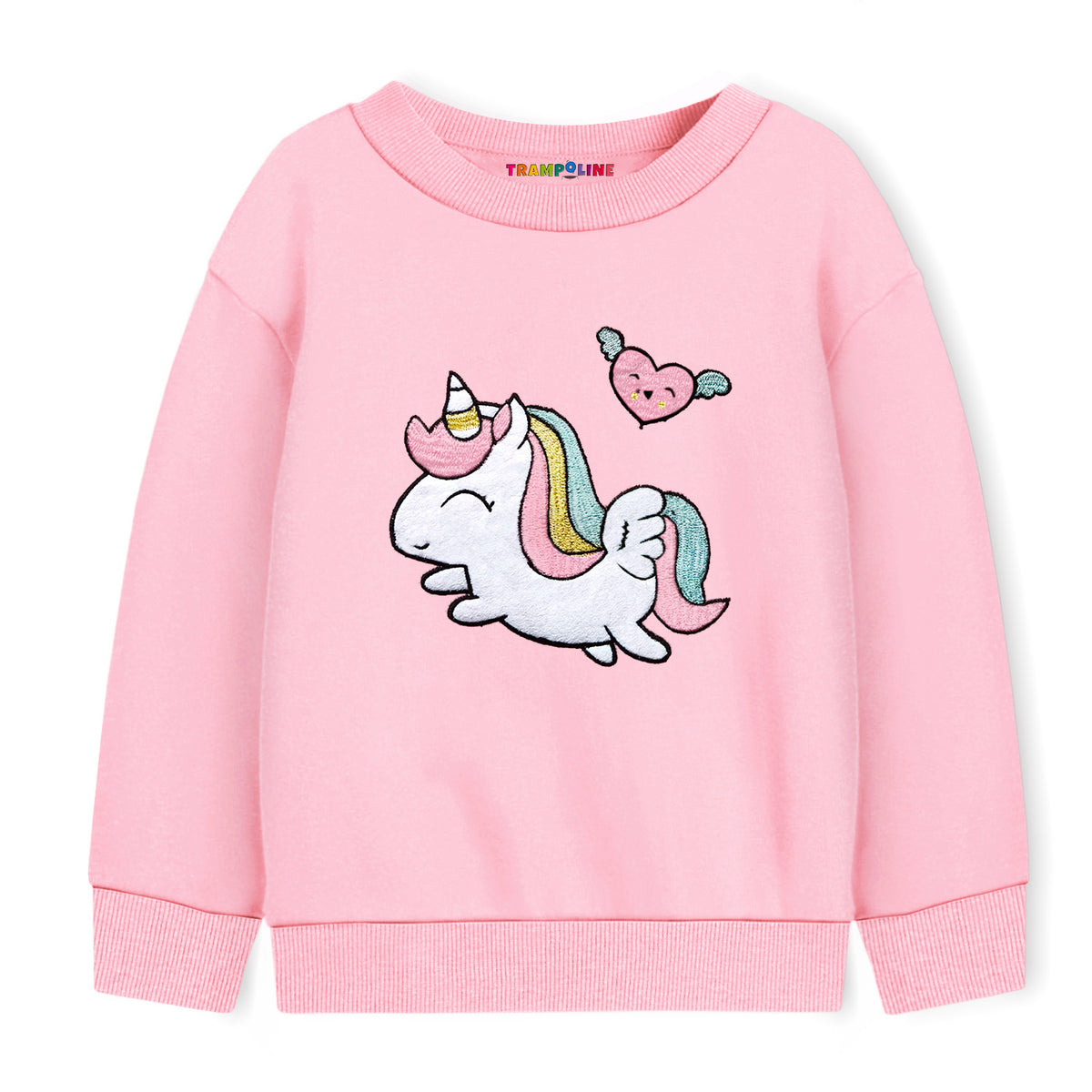 Trampoline Girls Full Sleeve Printed Sweatshirt (Pack of 1)