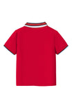 Trampoline Kids Cotton Blend Knit Half Sleeves Solid  Polo T-Shirt Pack of 2 - White, Red