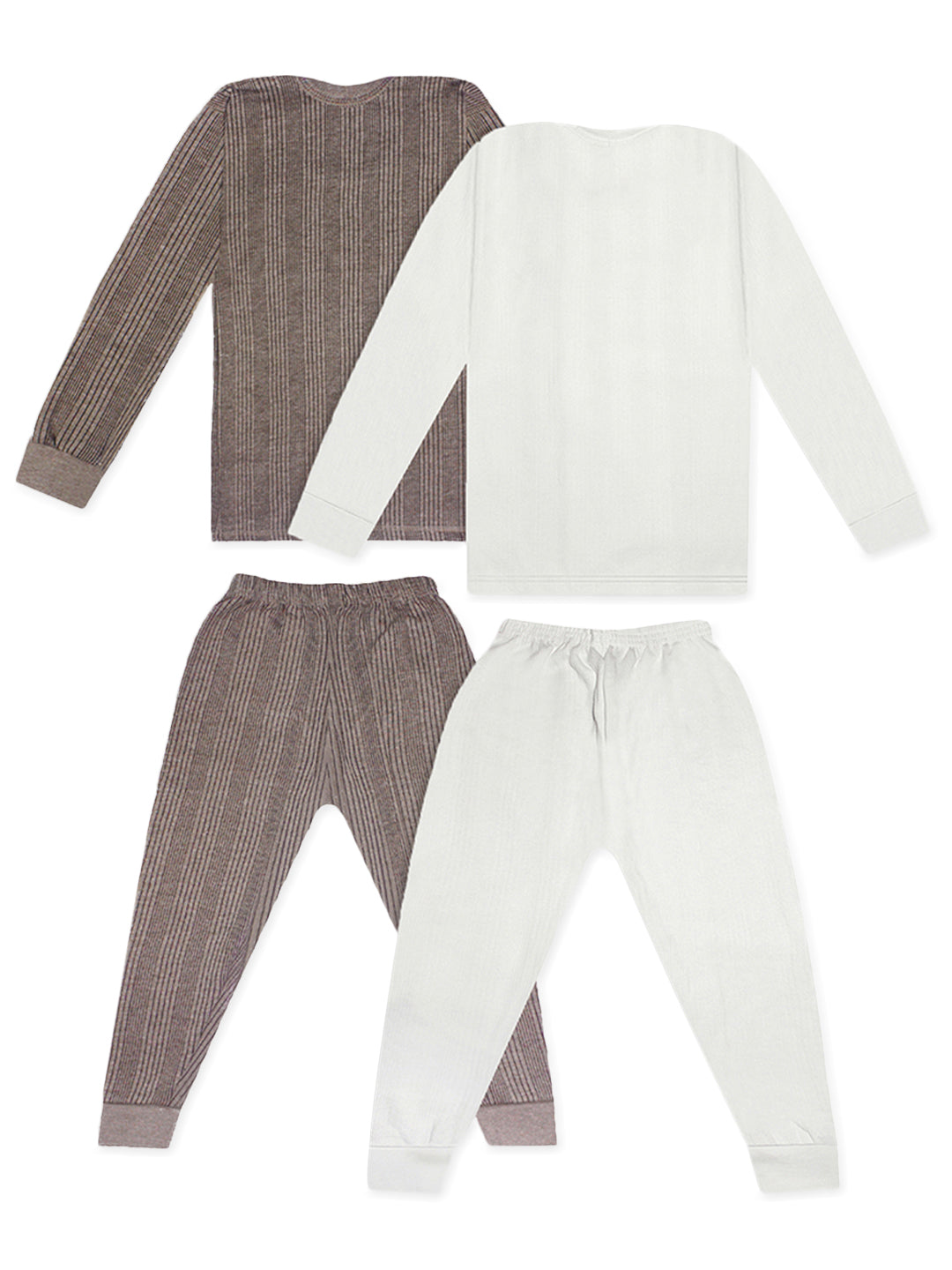 Trampoline Boys & Girls Striped Top-Pyjama Thermal Set (Pack of 2)