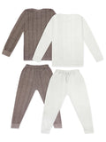Trampoline Boys & Girls Striped Top-Pyjama Thermal Set (Pack of 2)