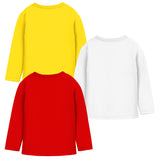 Trampoline Girls Full Sleeves Regular Fit T-Shirt (Pack of 3)