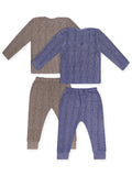 Trampoline Boys & Girls Striped Top-Pyjama Thermal Set (Pack of 2)