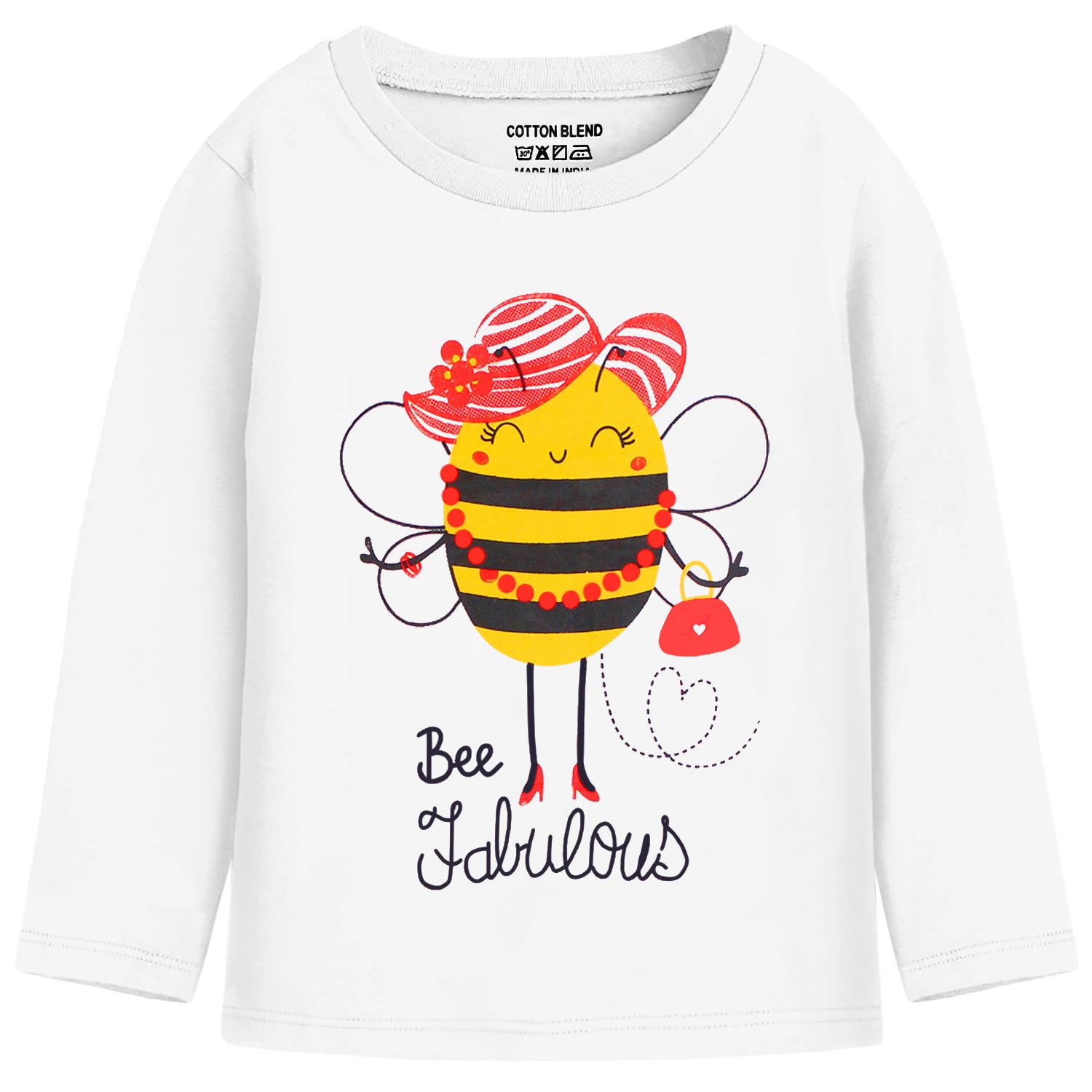 Trampoline Girls Full Sleeves Regular Fit T-Shirt (Pack of 3)