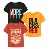 Trampoline Boys Half Sleeves Regular Fit T-Shirt (Pack of 3)
