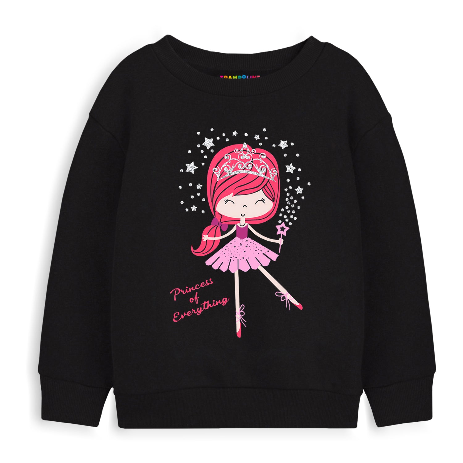 Trampoline Girls Full Sleeve Printed Sweatshirt (Pack of 2)