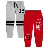 Trampoline Boys Printed Casual Track pant (Pack of 2)
