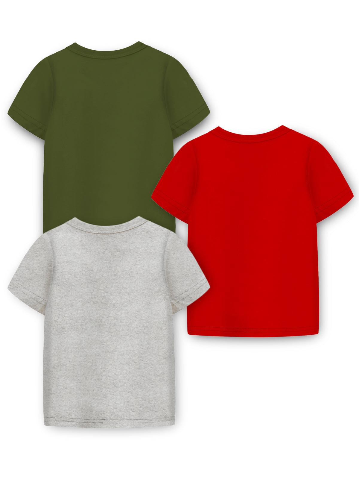 Trampoline Cotton Blend Knit Pack Of 3 Full Sleeves Adventure Theme Printed Tee - Multi Colour
