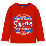 Trampoline Knit Cotton Blend Full Sleeves Typography Printed Tees Pack Of 5 - Multi Colour