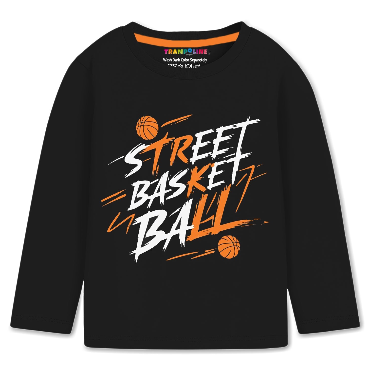 Trampoline Cotton Blend Knit Pack Of 5 Full Sleeves Text Printed Tees