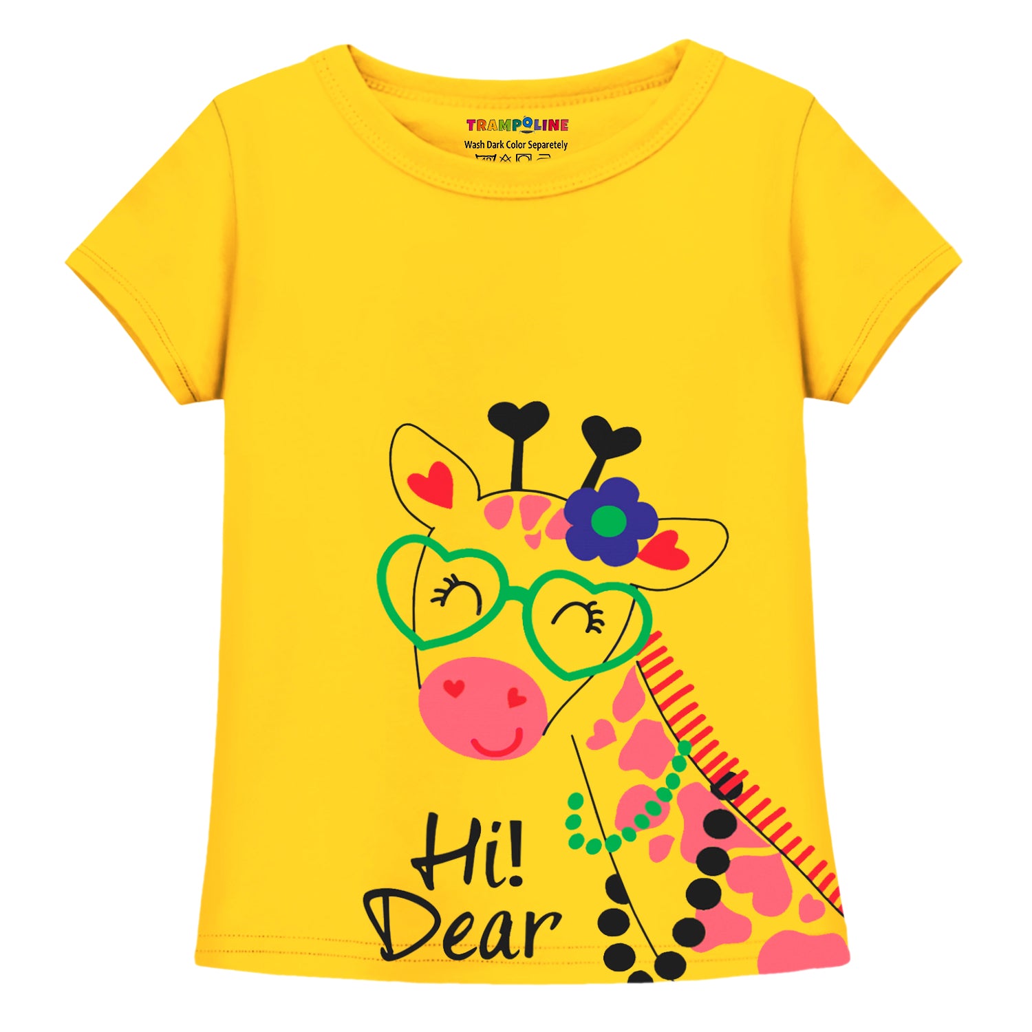 Trampoline Girls Half Sleeves Regular Fit T-Shirt (Pack of 3)