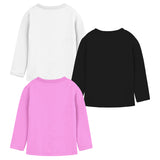 Trampoline Girls Full Sleeves Regular Fit T-Shirt (Pack of 3)