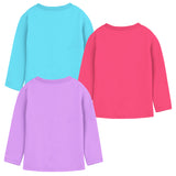 Trampoline Girls Full Sleeves Regular Fit T-Shirt (Pack of 3)