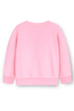 Trampoline Fleece Knit Full Sleeves Chase The Glow Printed Winter Sweatshirt - Pink