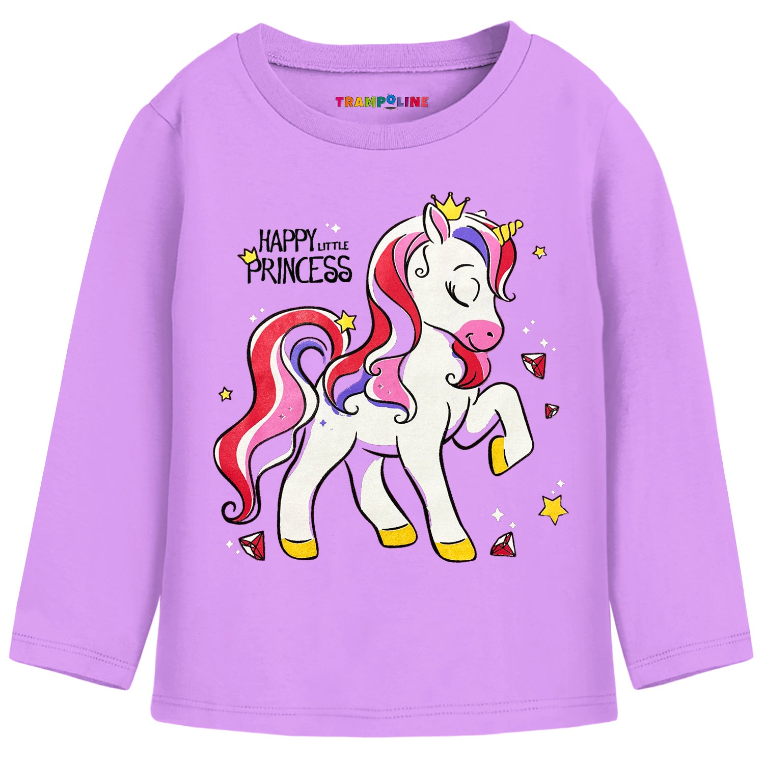 Trampoline Girls Full Sleeves Regular Fit T-Shirt (Pack of 3)