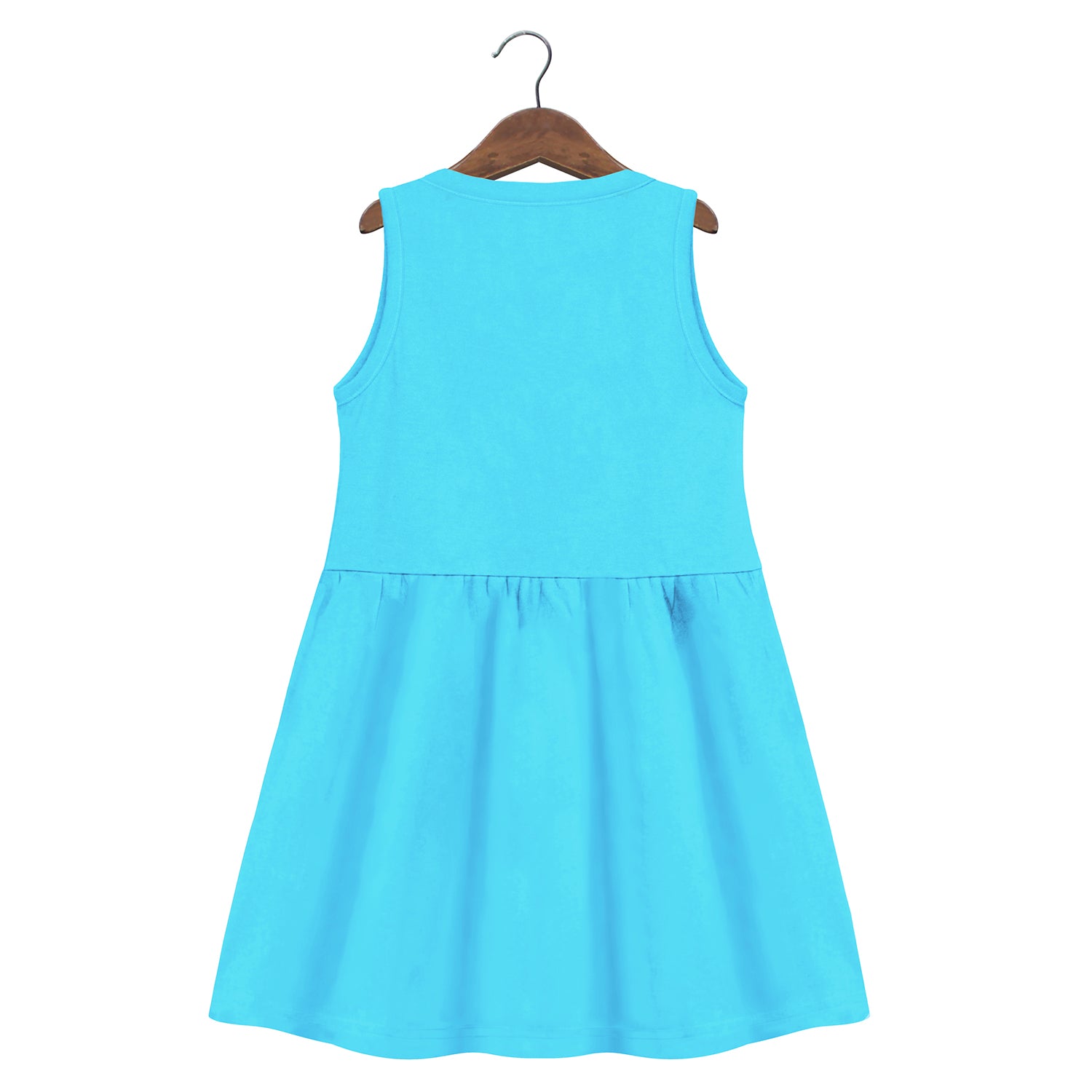 Trampoline Girls Sleeveless Midi Dress | Vibrant Colors & Adorable Prints | Cotton Blend Casual Dress for Kids | Lightweight Summer Wear for Playdates & Outings | Pack of 1